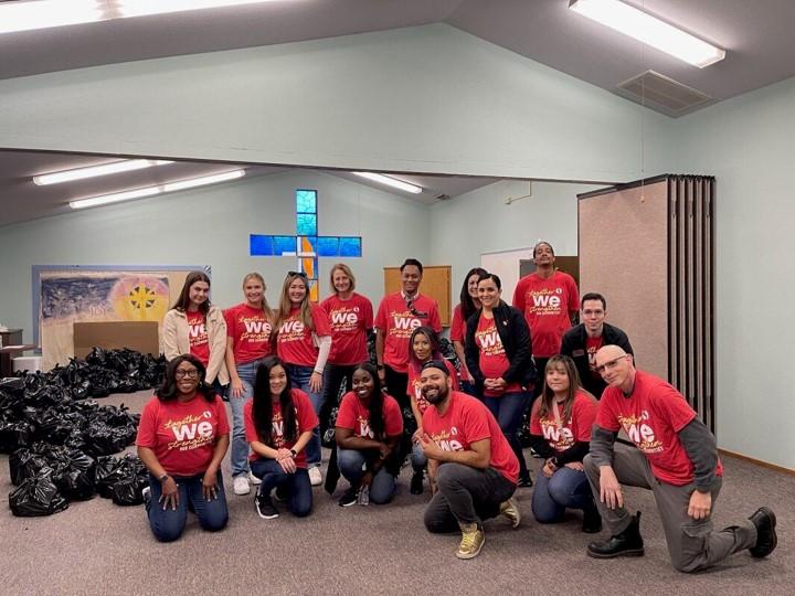 Northern California Albertsons associates pose at second annual Community Service Day