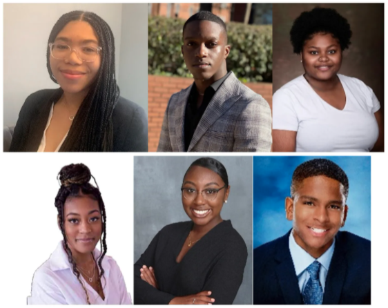 6 headshots of scholarship awardees