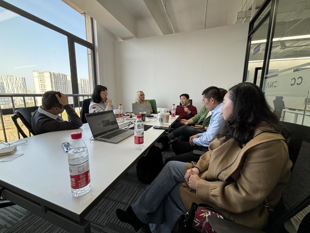 Staff in meeting room in Shanghai