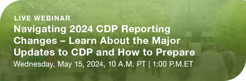 SCS Consulting Presents CDP Reporting Webinar