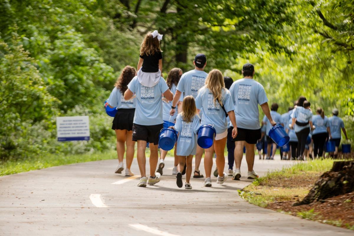 Action shot: Walk for Water