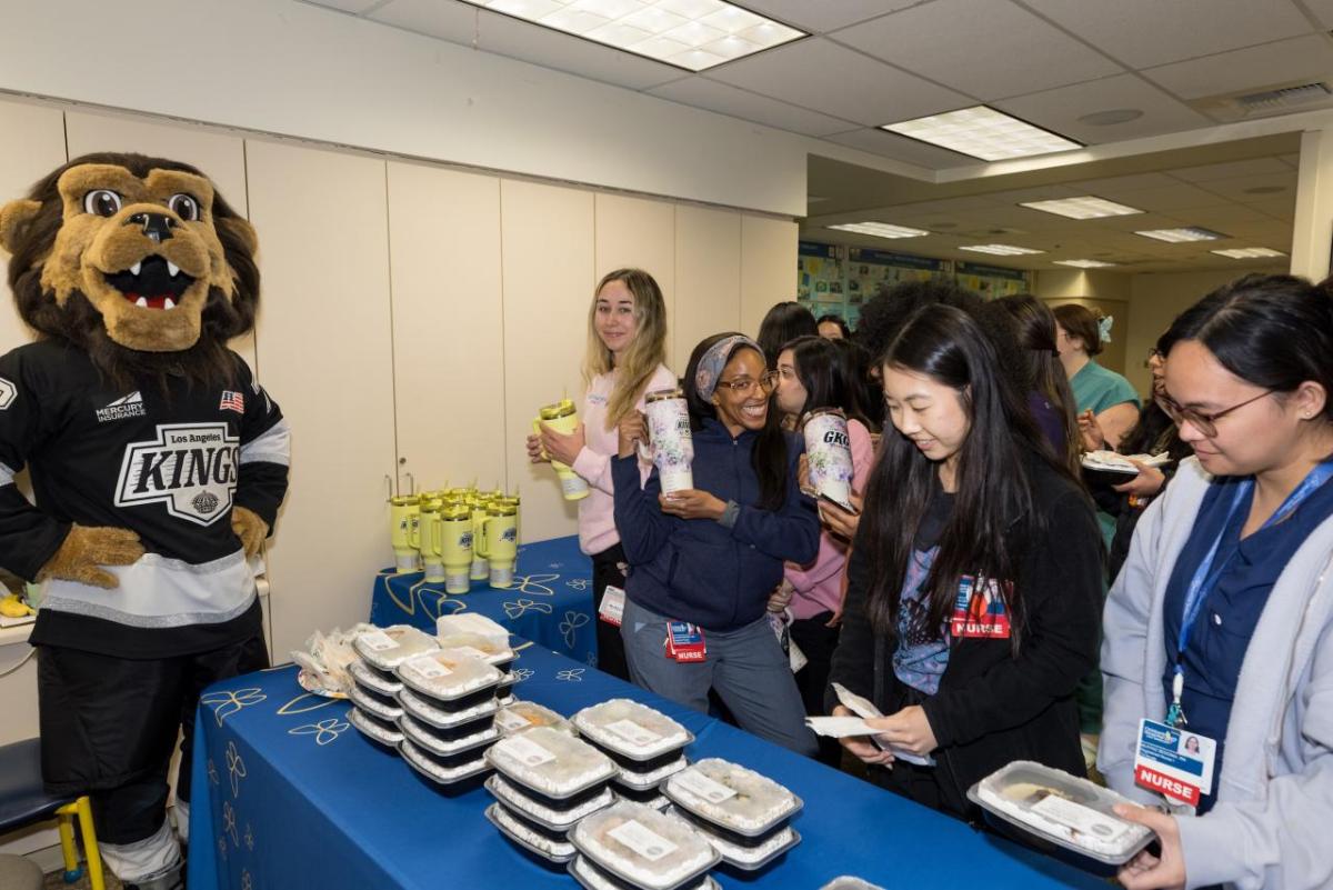 RN Residents received nutritious meals, snacks, fruit and LA Kings reusable water bottles.