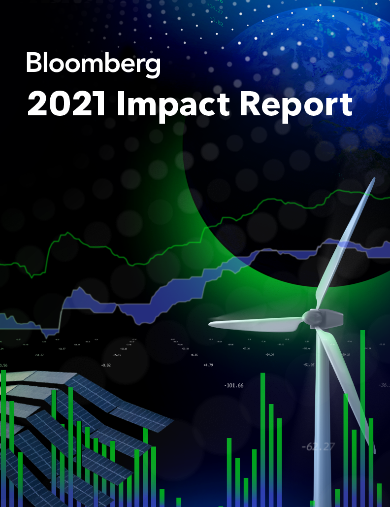 Bloomberg 2021 Impact report cover