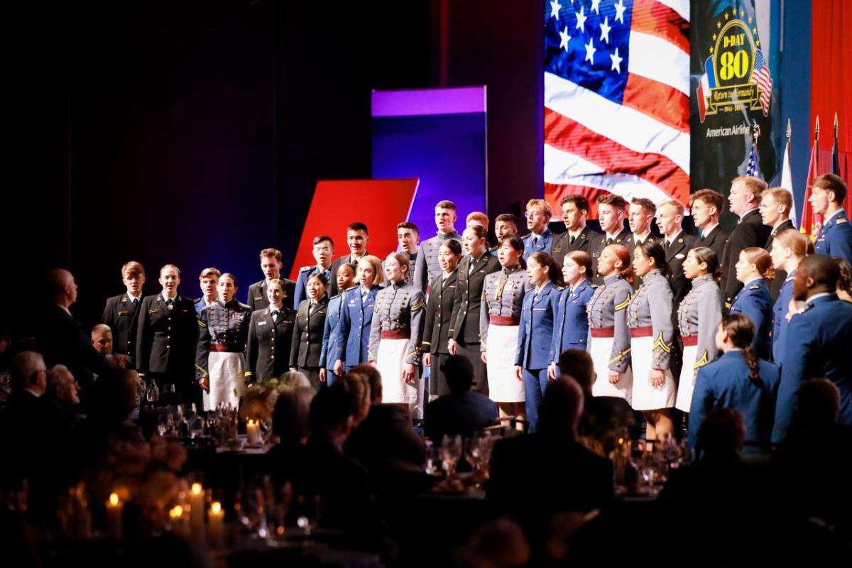 A choir on stage