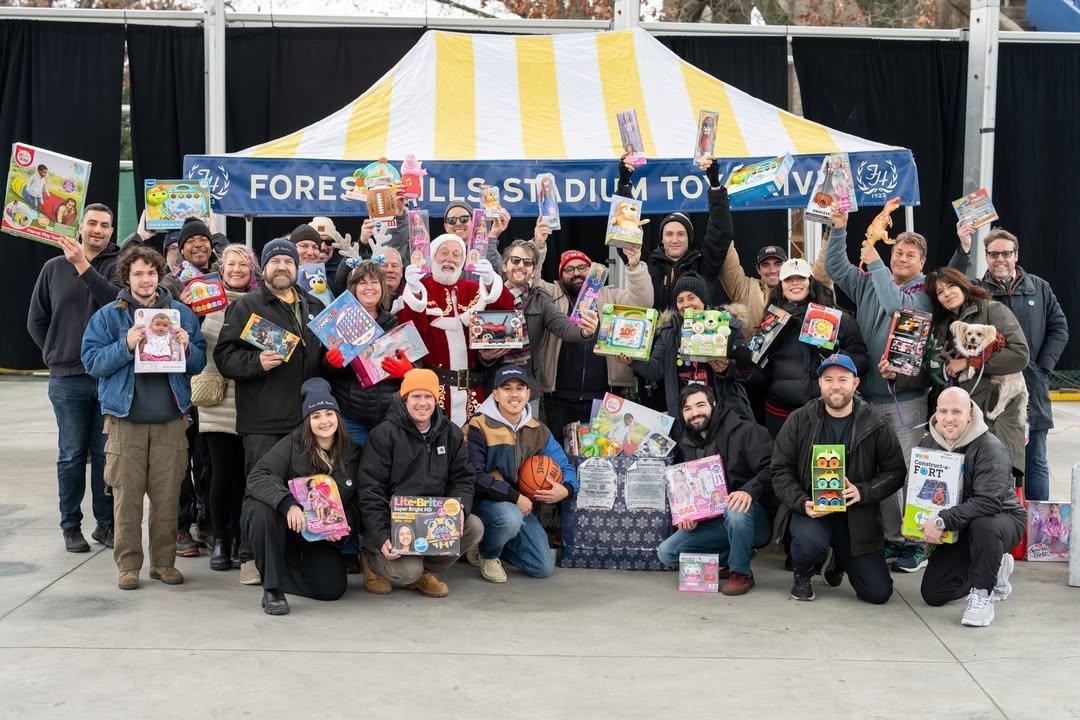 AEG's Forest Hills Stadium hosted its annual holiday toy drive. (Photo: Toby Tenenbaum)