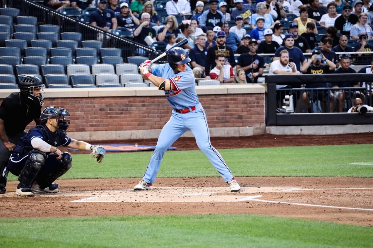 Baseball player at bat