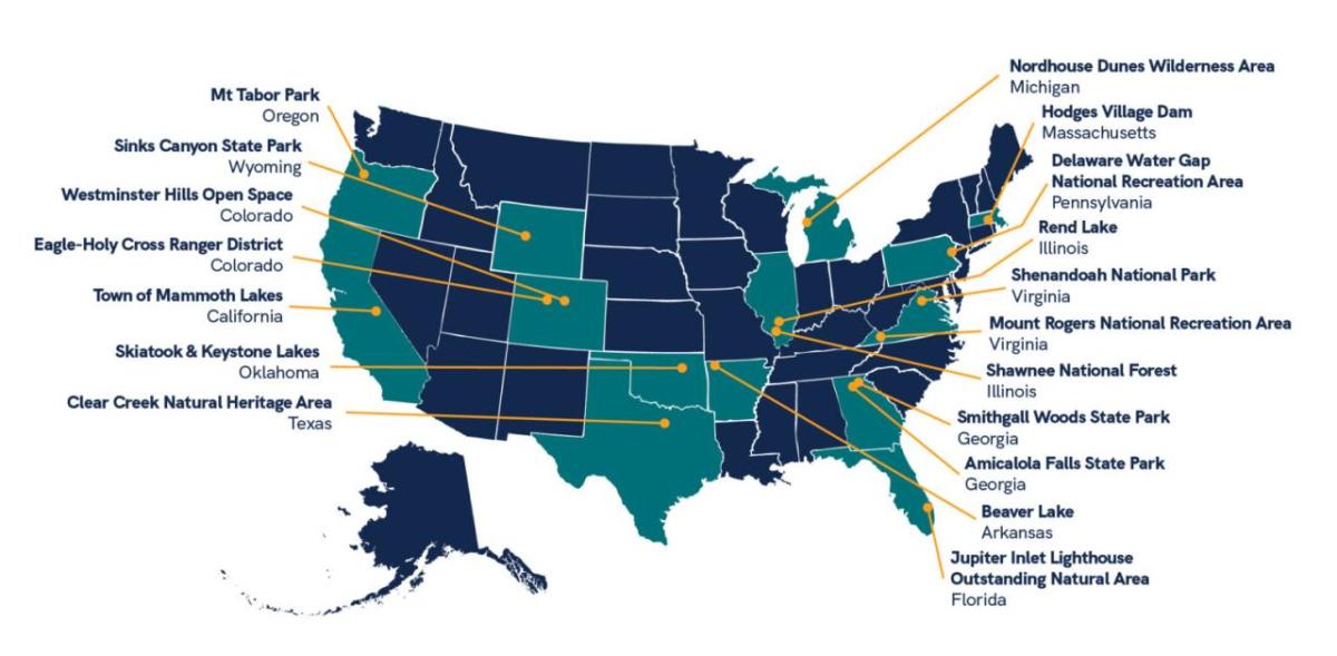 2024 Spotlights map