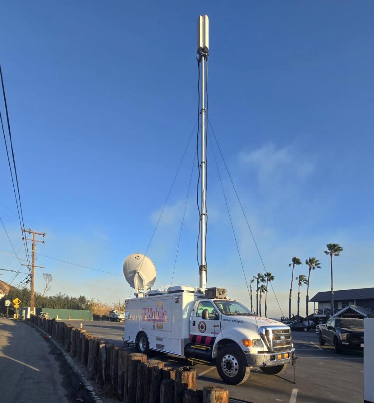 A T-Mobile vehicle on a road