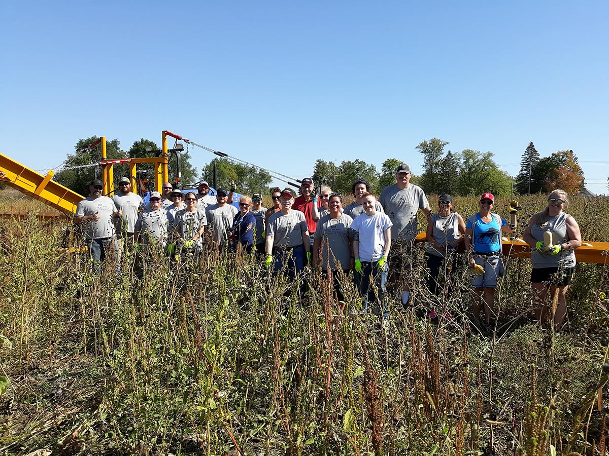  CNH Industrial employees supported the Hunger Task Force Farm