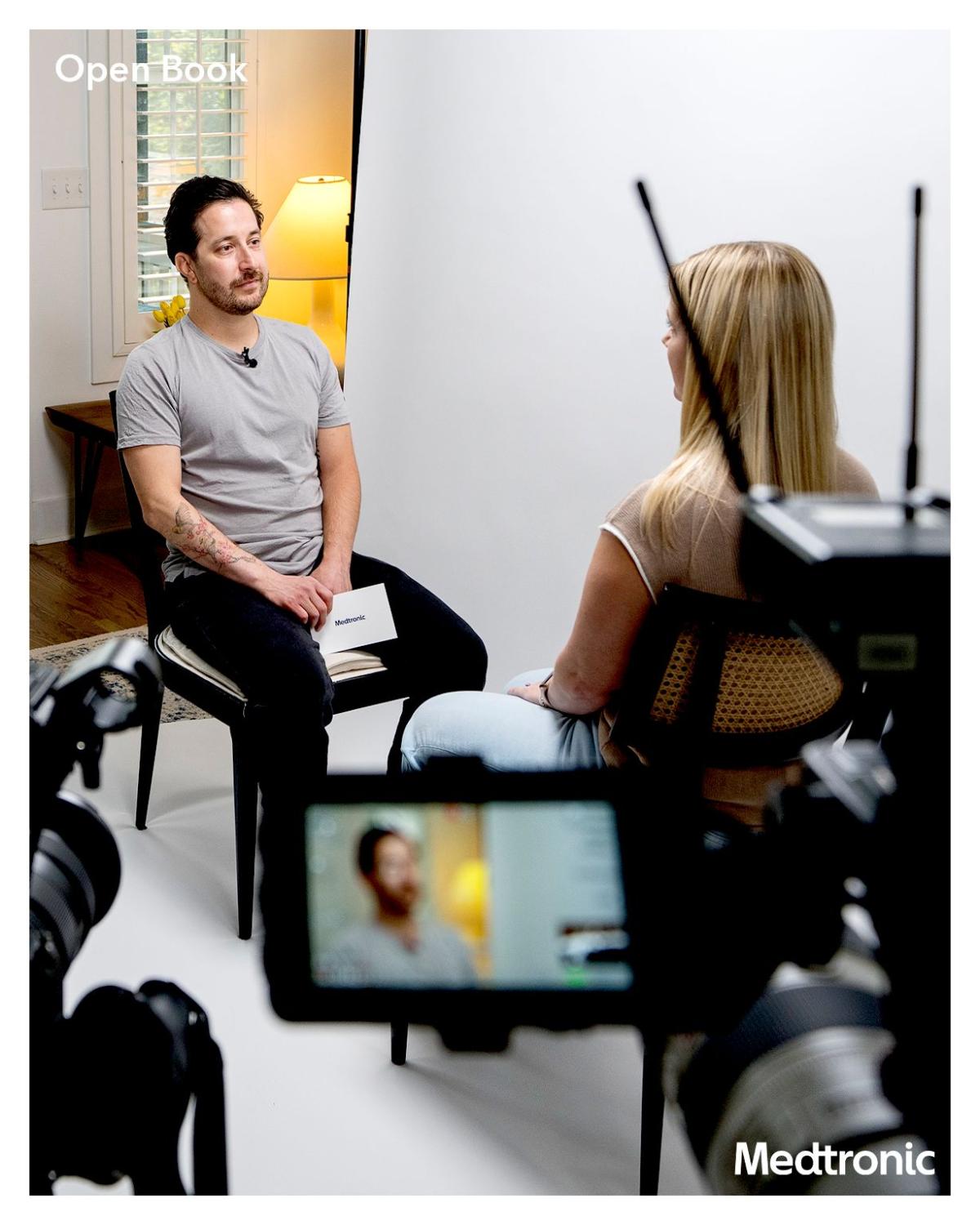Alex Open Book video filming