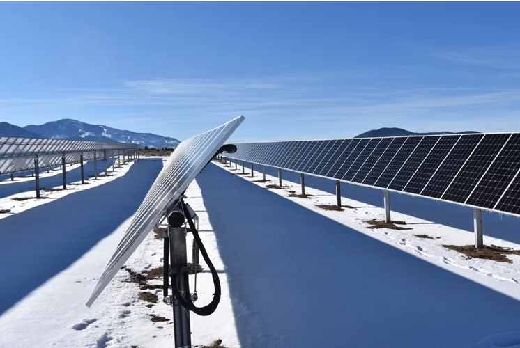 PV array located at Northern New Mexico Community College that will be utilized in our Resilient El Rito community microgrid project with Kit Carson Electric Cooperative.