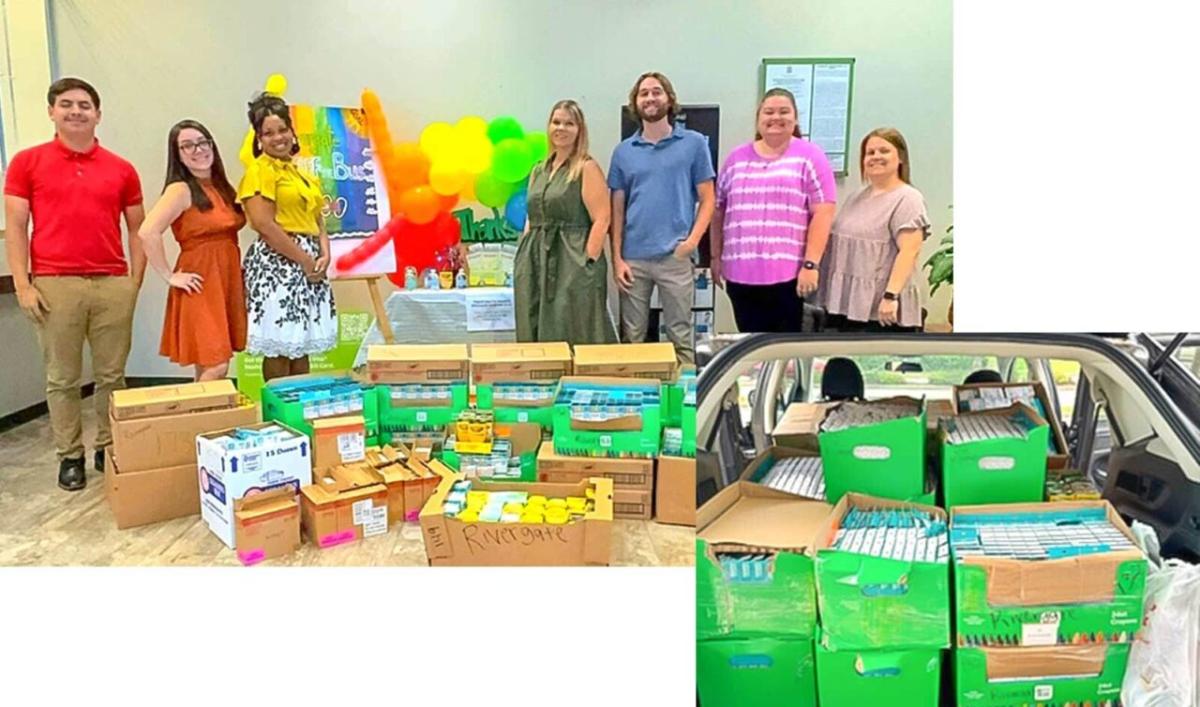 boxes of supplies