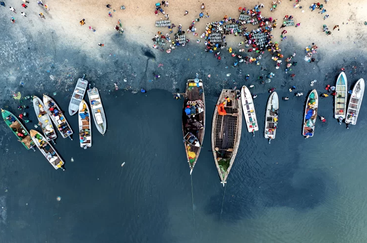Boats in Kunduchi, Tanzania