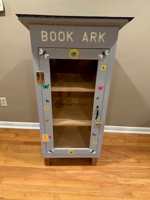 Book Ark decorated with flowers and butterflies