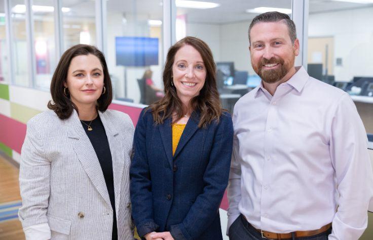 Precision Medicine Institute cofounders Gregor Stoddard, Alisa Gaskell, and Scott Demarest. | Photo courtesy of Children’s Hospital Colorado