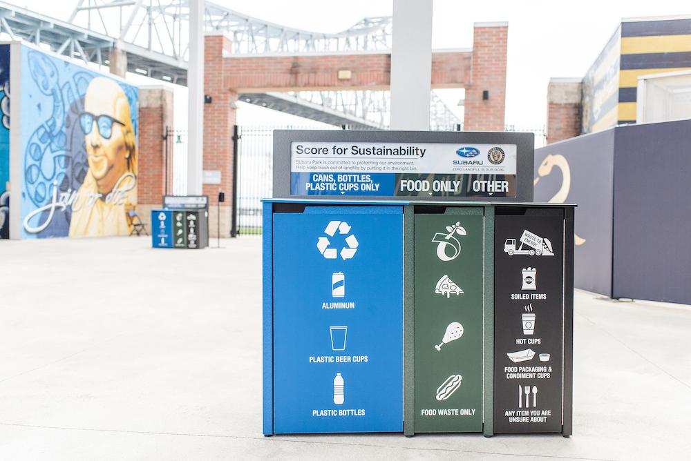 public recycling bin