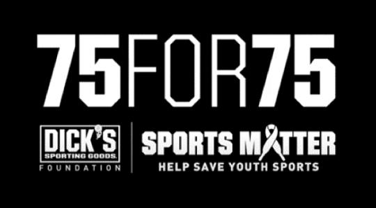 75for75 Sports Matter logo.