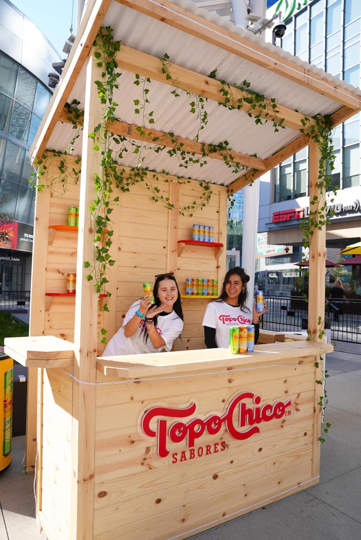 Topo Chico offered attendees the chance to taste a variety of products. 