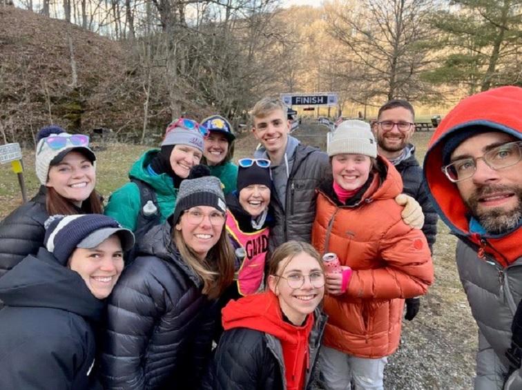 Lulu and her team at the Rabid Raccoon 100.