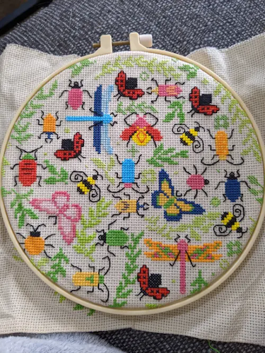 An example of Danielle's cross stitching.