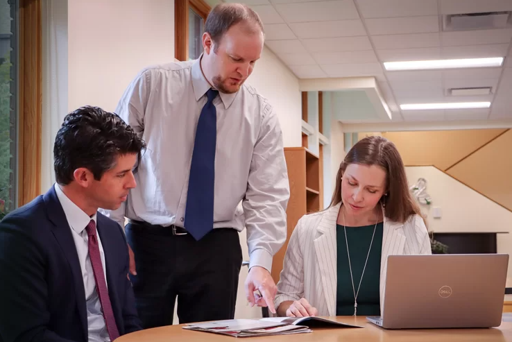 Deirdre Gibson with colleagues