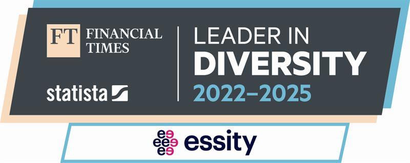 Essity: Financial Times Leader in Diversity 2022-2025