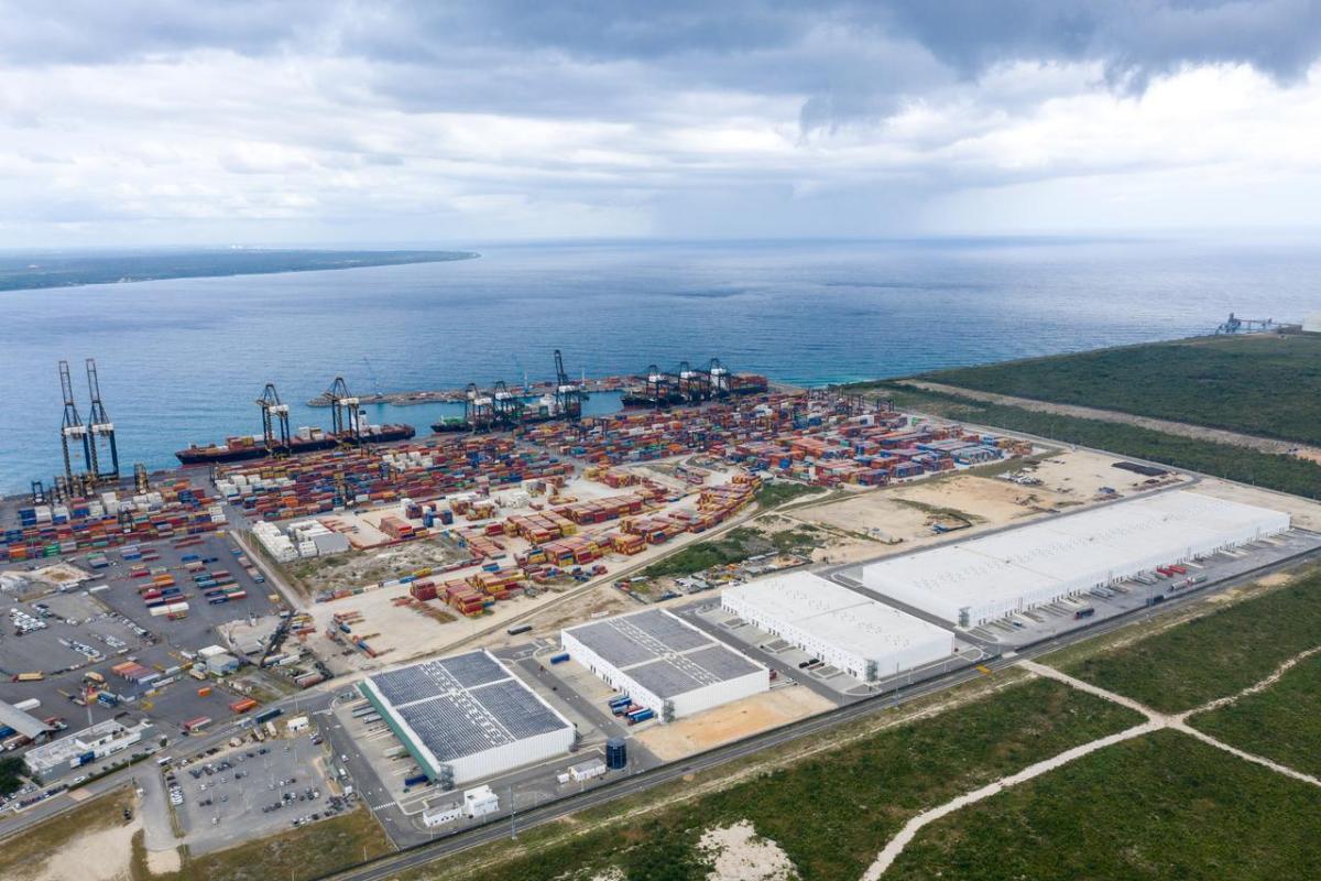 overhead view of Dominicana economic zone 