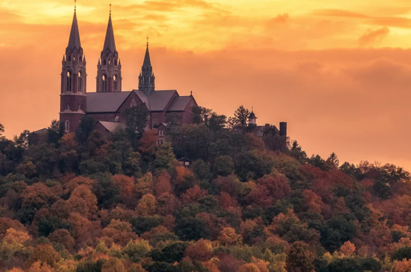 Church on a hill