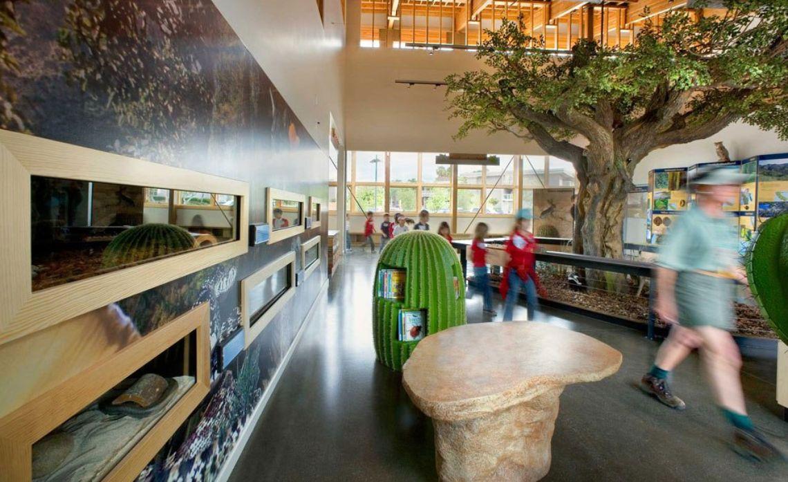 Interior photo of the Environmental Nature Center