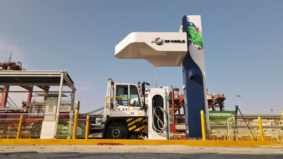 Electric trucks at Port of Callao 
