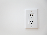 Wall electrical outlet