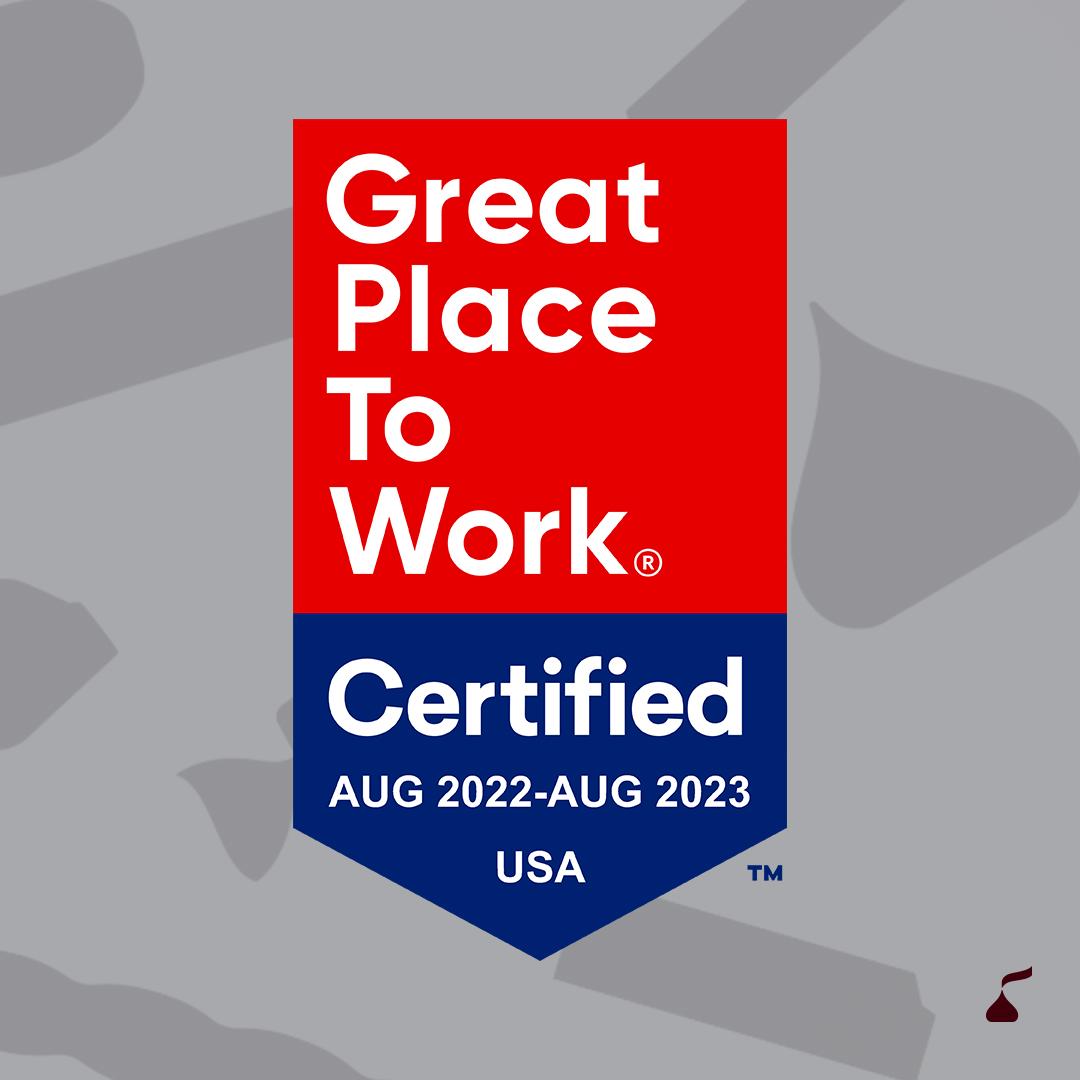 Great Place to Work Certified logo Aug 2022-Aug 2023 USA