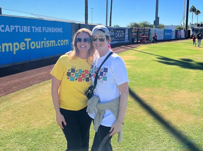 Erin Walsh-Beguin at a baseball game.