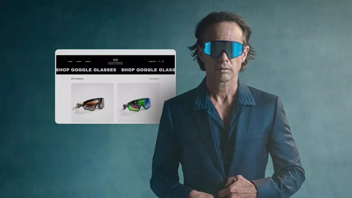 Walton Goggins wearing Goggle Glasses