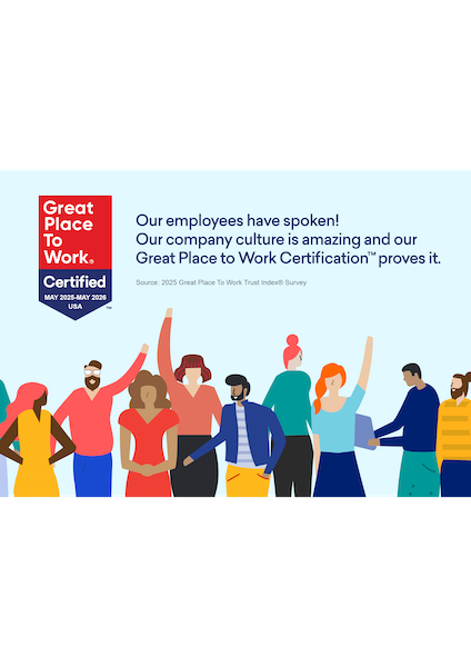 Our employees have spoken! Our company culture is amazing