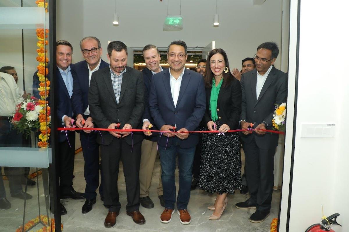 Wesco Bangalore offices ribbon cutting ceremony.