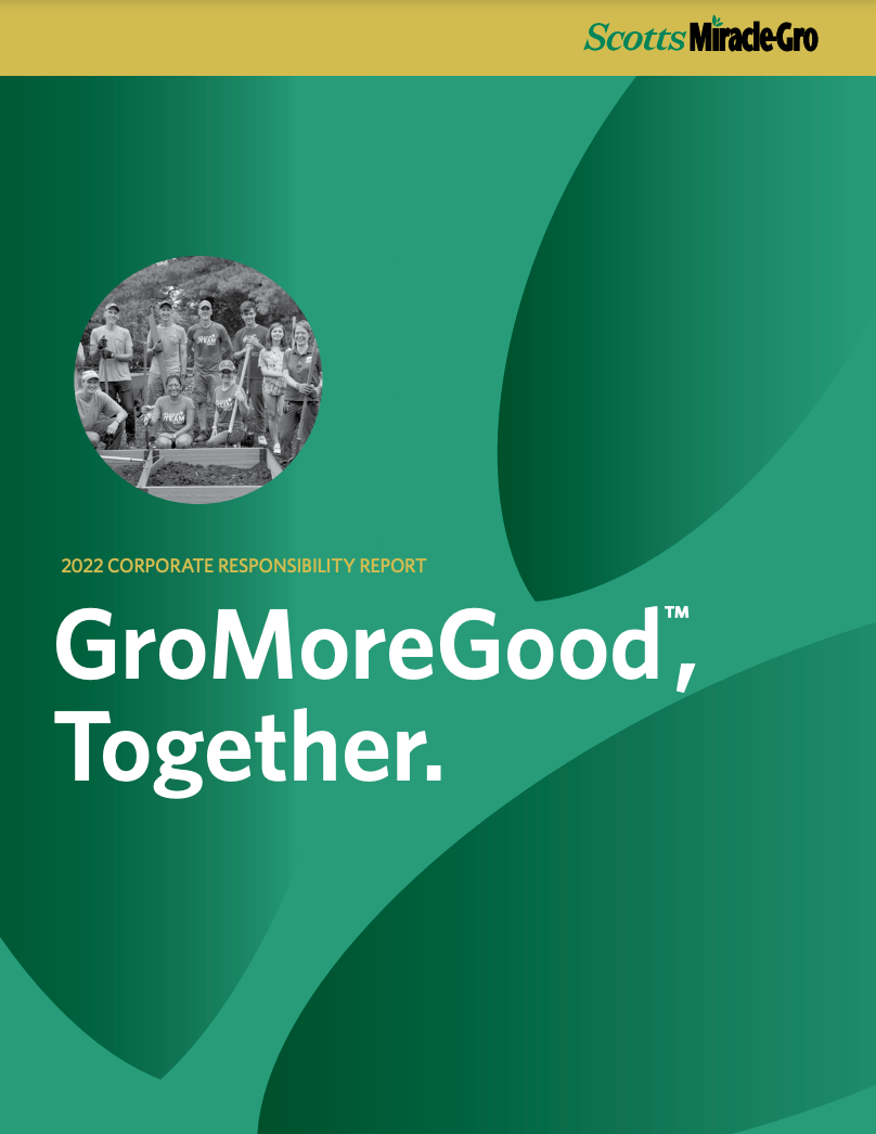 CR Report Cover, "GroMoreGood, Together"