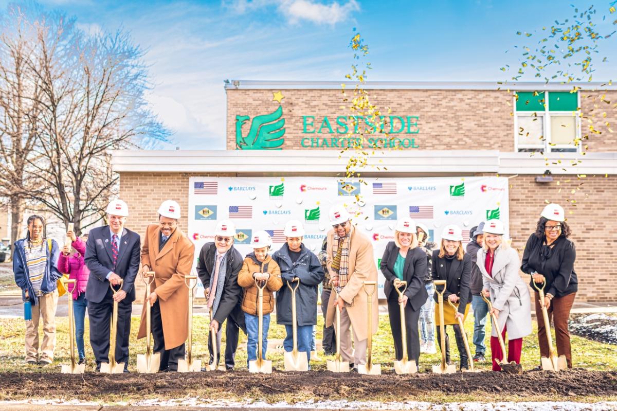 Groundbreaking at the Chemours STEM Hub at Eastside Charter School