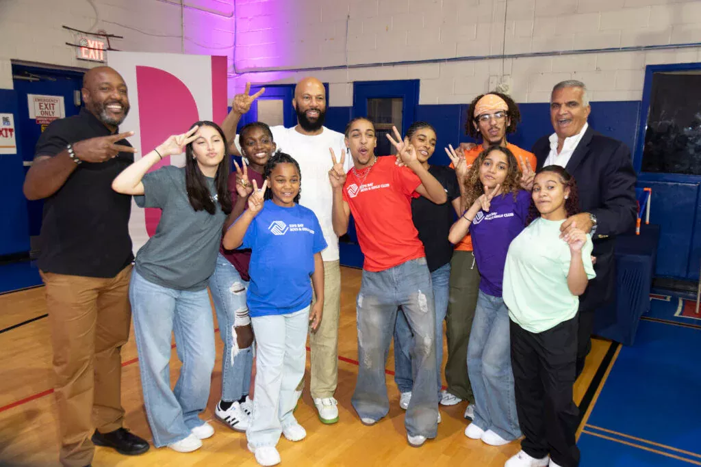 a group of people posing for a photo