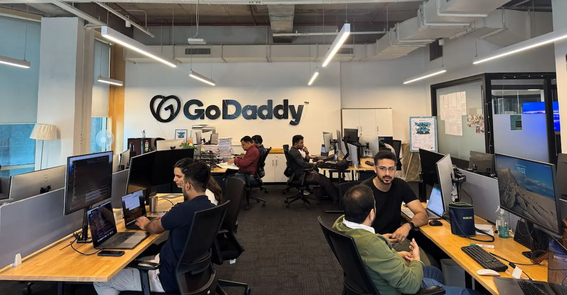 GoDaddy Gurgaon offices shown.