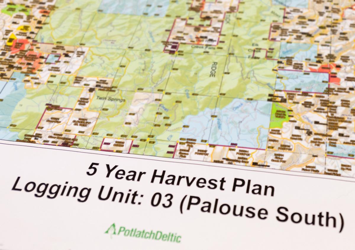 5 Year Harvest Plan Logging Unit: 03 (Palouse South) with Map