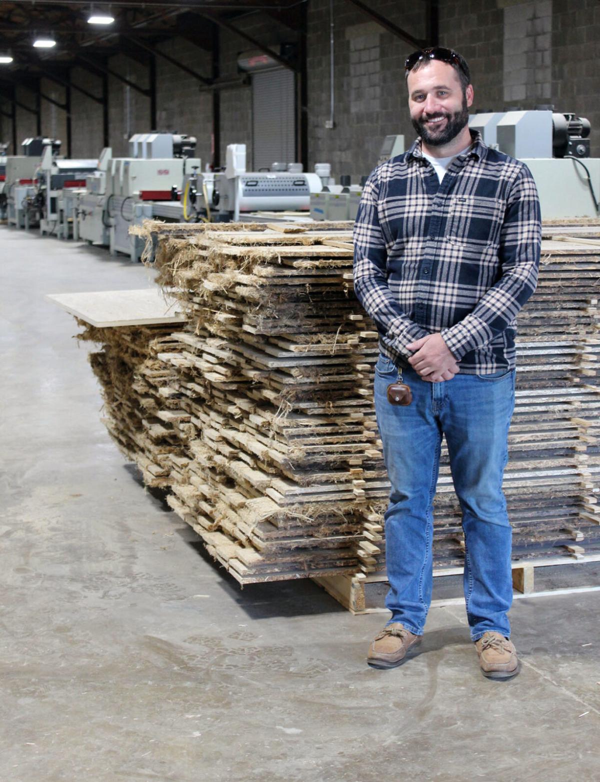 Man standing by hempwood