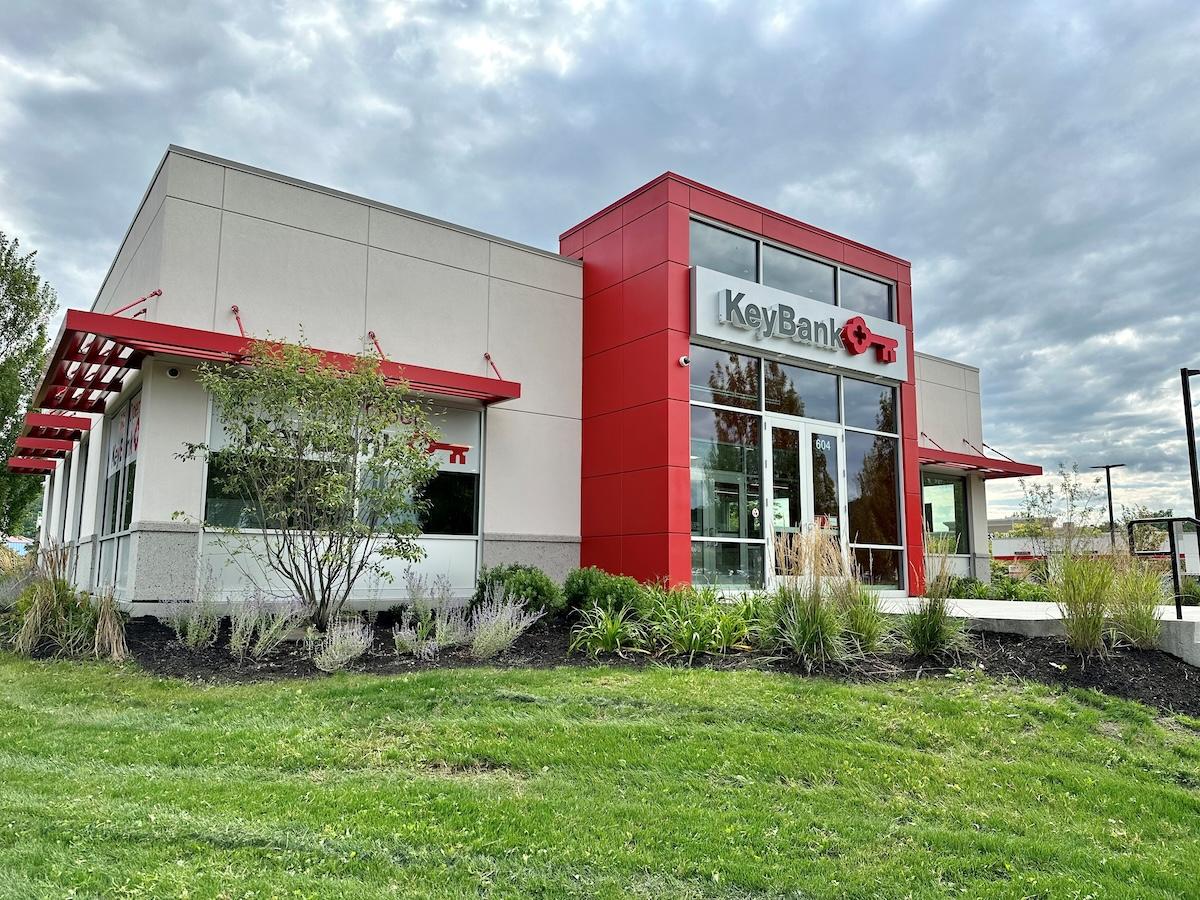 KeyBank Ithaca branch shown from the outside.