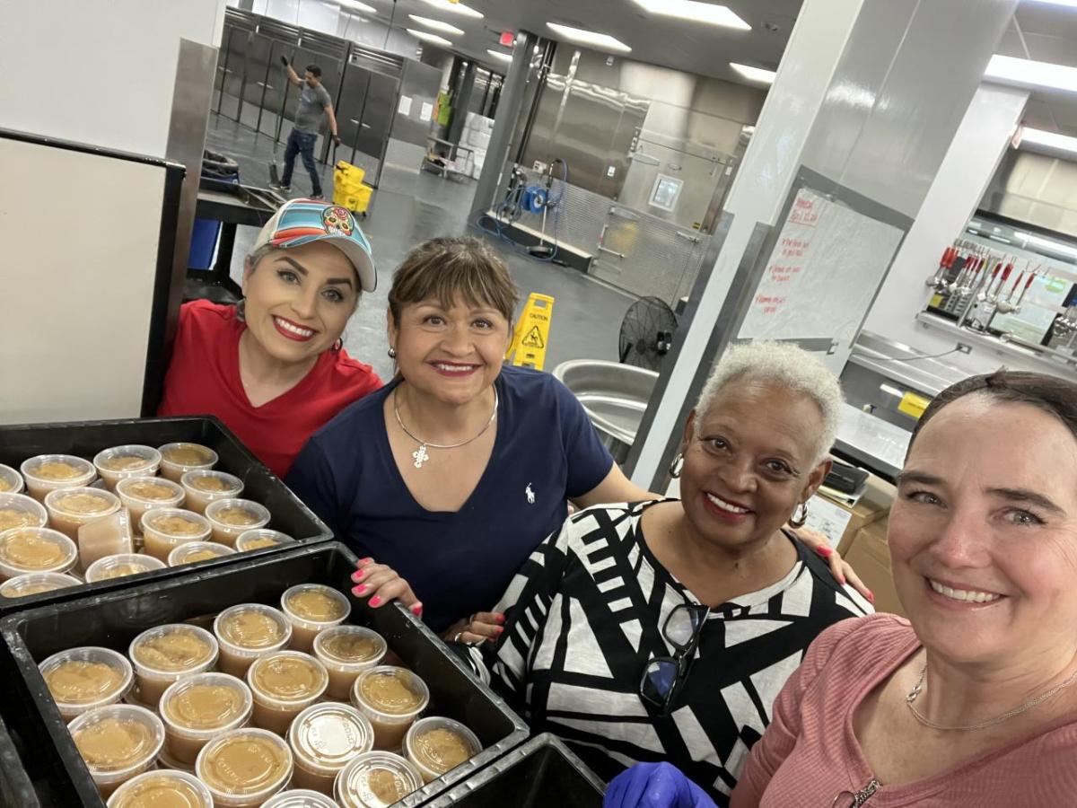 QVC Group team member's participating in a Together For Good volunteer event.