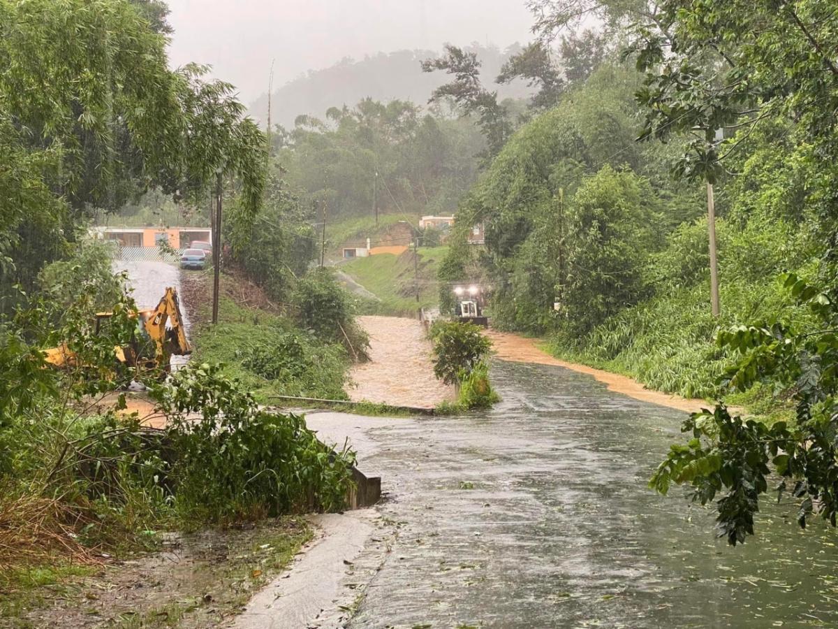 flooded road