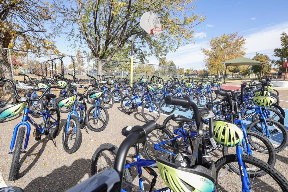 AEG Presents Rocky Mountains built 47 new bikes to support Wish for Wheels. (Photo: Jon Angel)