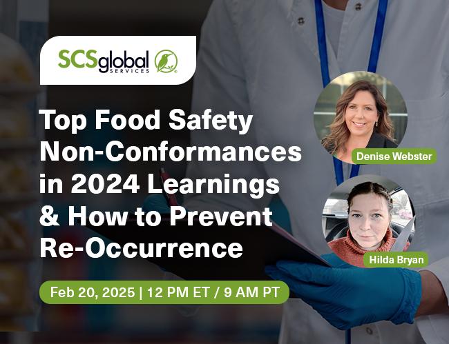 Top food safety non-conformances in 2024: learnings & how to prevent re-occurrence