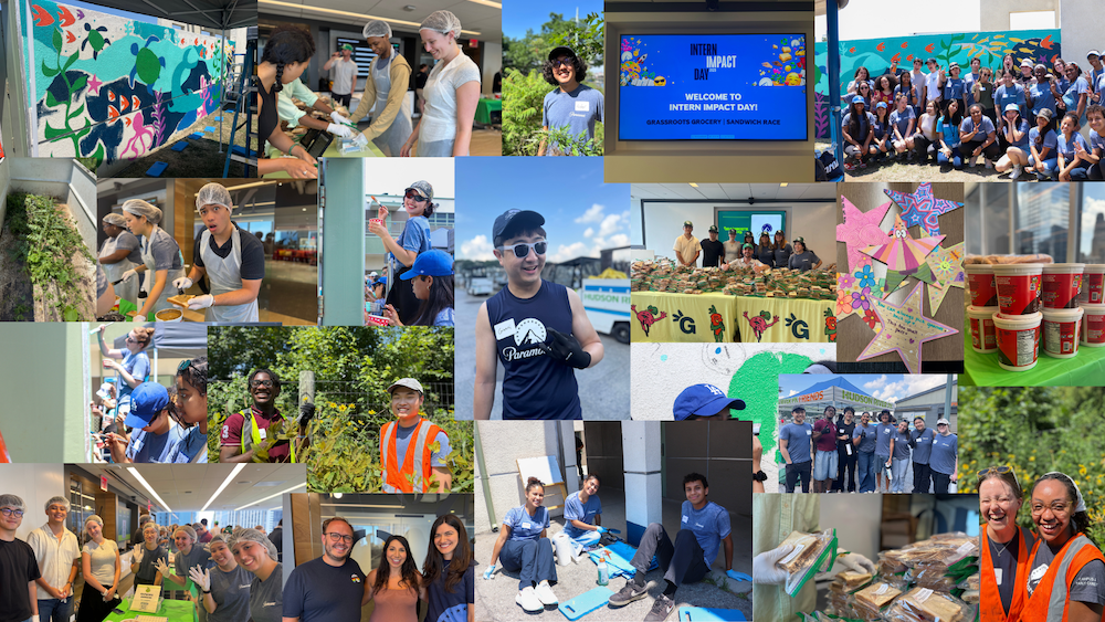 collage of photos from volunteering events