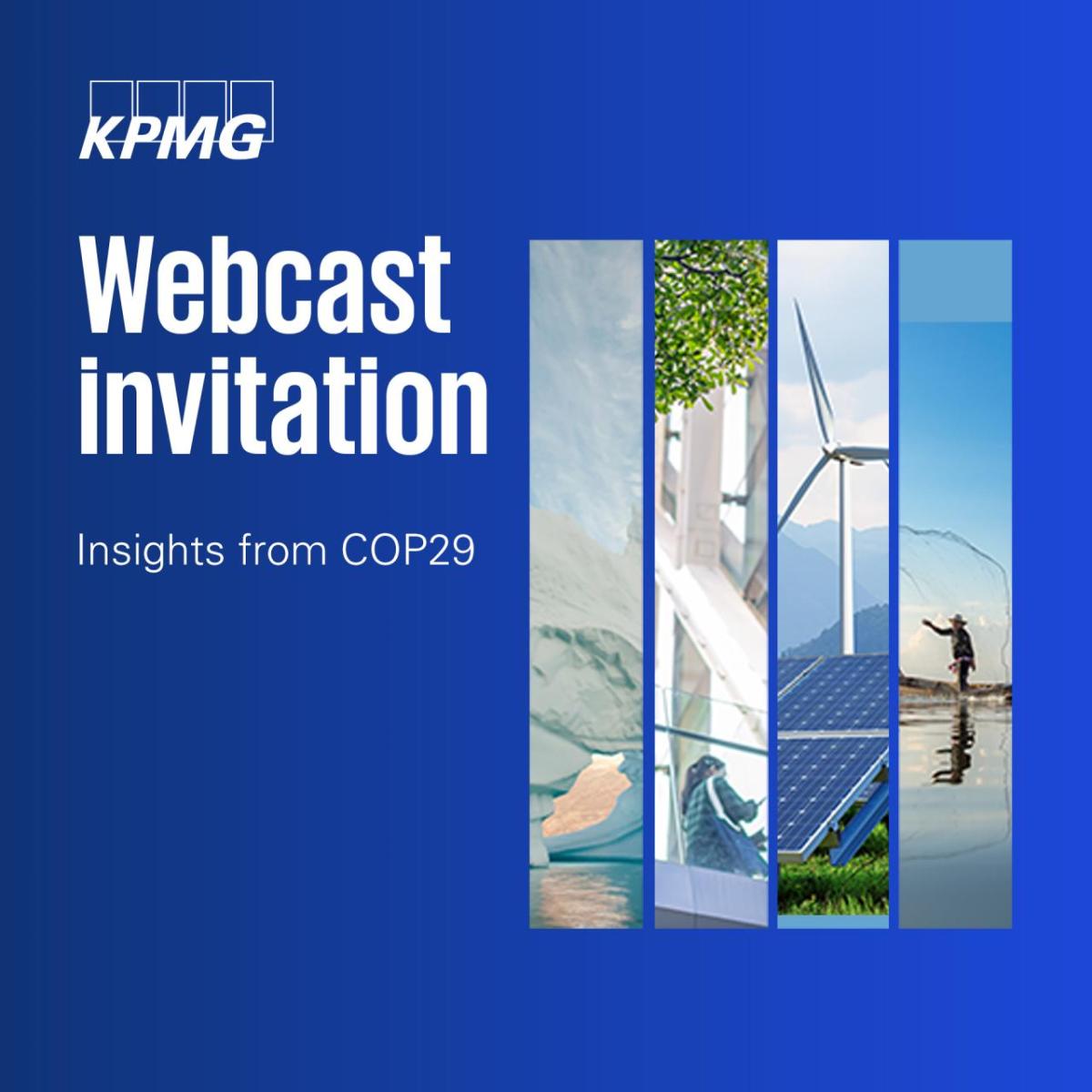 "Insights from COP29 Webcast Invitation"