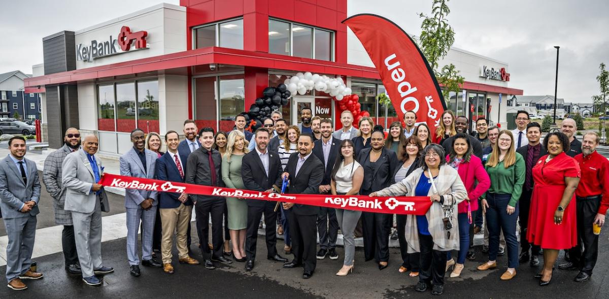 Photo credit: Jonathan Phillips Photography. KeyBank leaders shown opening a new branch in Denver, Colorado.
